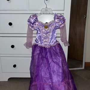 Purple Rapunzel Satin Dress